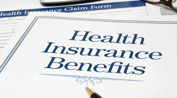 Health insurance paperwork.