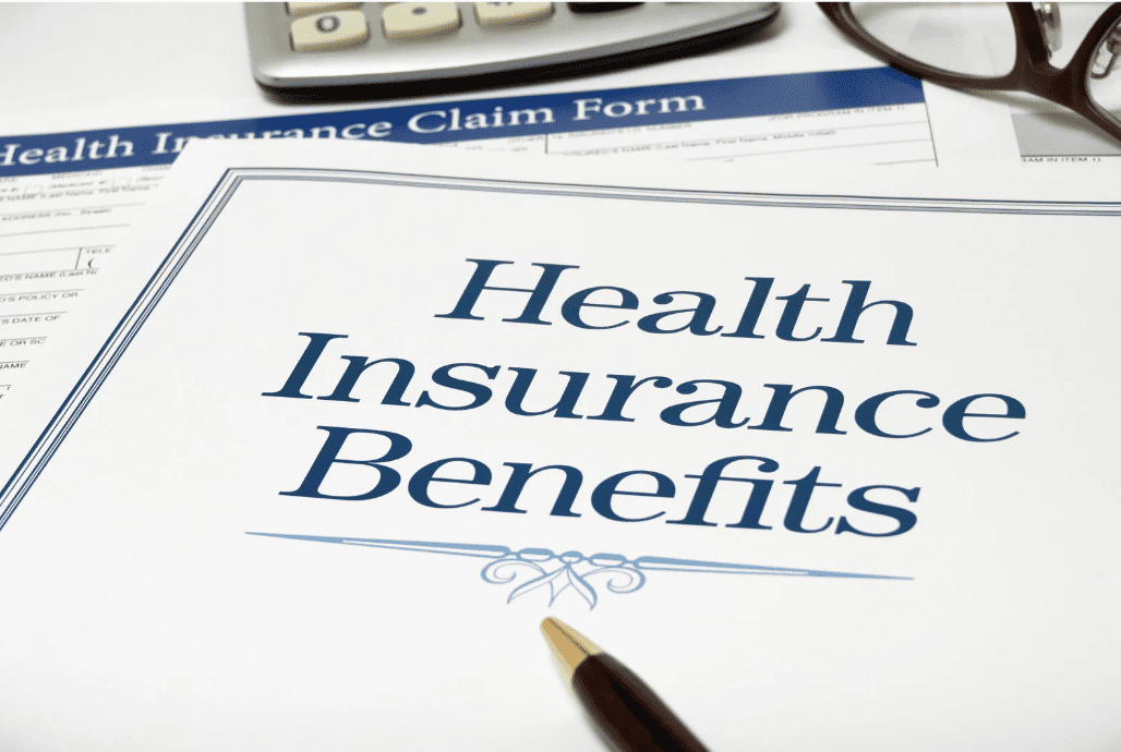 Health insurance paperwork.